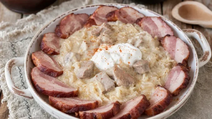 Bigos węgierski ze śmietaną i papryką
