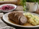 Pieczeń barania duszona z puree z ziemniaków