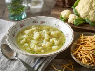 Zupa kalafiorowa na rosole cielęcym