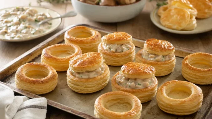 Ciasto francuskie, paszteciki z ragout