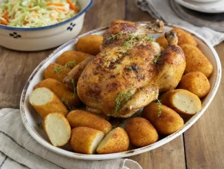 Krokiety z kartofli przy pieczystym