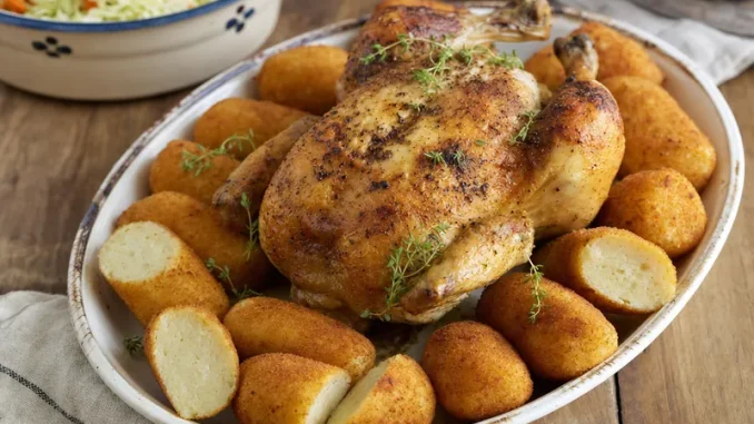 Krokiety z kartofli przy pieczystym