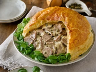 Pieczeń gdańska w cieście francuskim