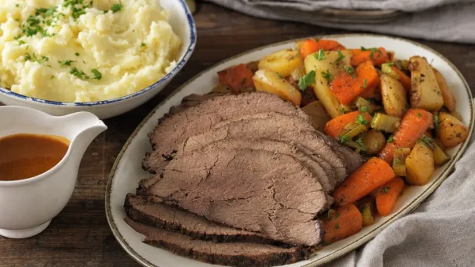 Rostbeef angielski w plastrach