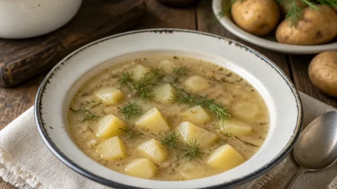 Zupa kartoflana z koperkiem