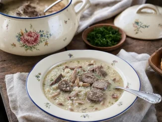 Zupa z podróbek gęsich i kaczych z ryżem
